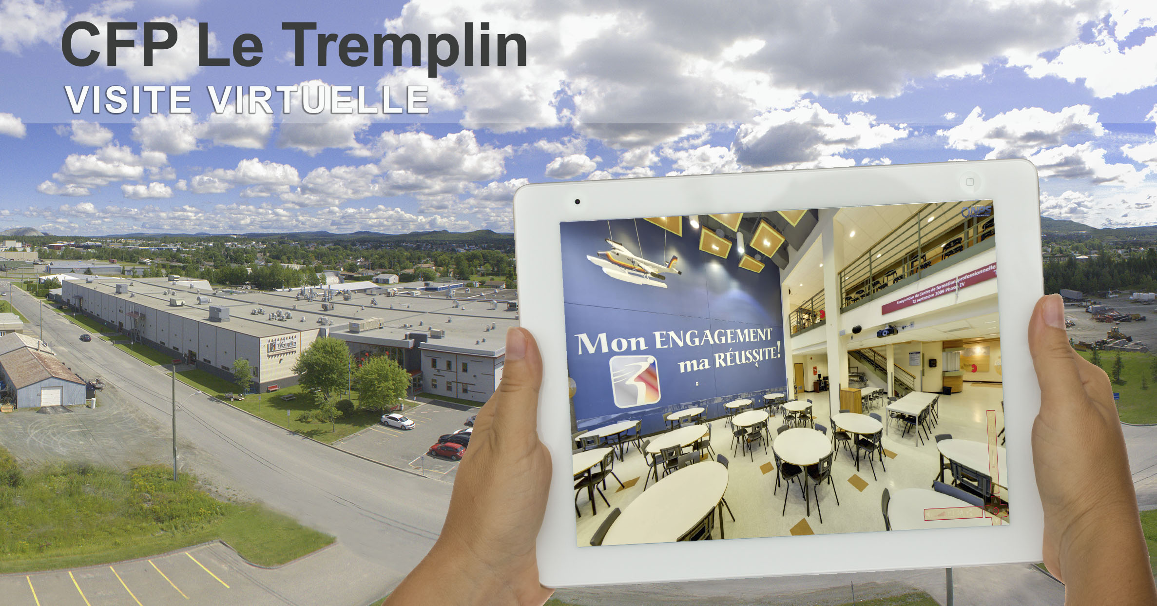 Visite virtuelle 360 degrés du Centre de formation professionnelle Le Tremplin
