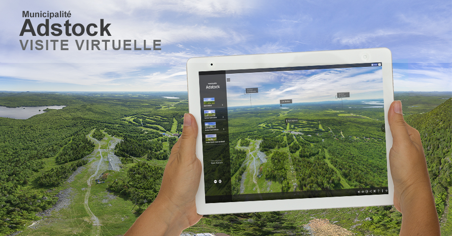 Visite virtuelle 360 degrés de la municipalité d'Adstock