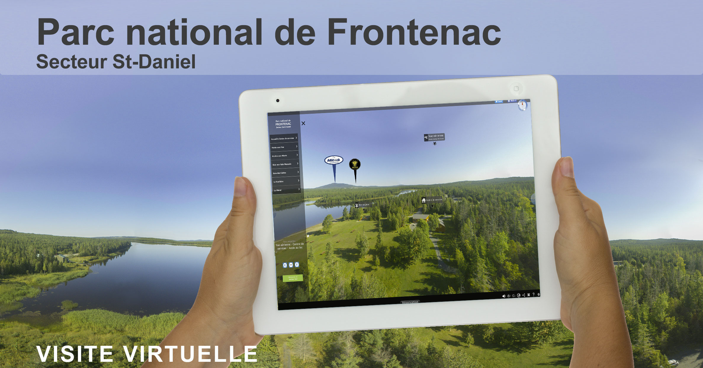 Visite virtuelle 360 degrés du Parc national de Frontenac secteur St-Daniel
